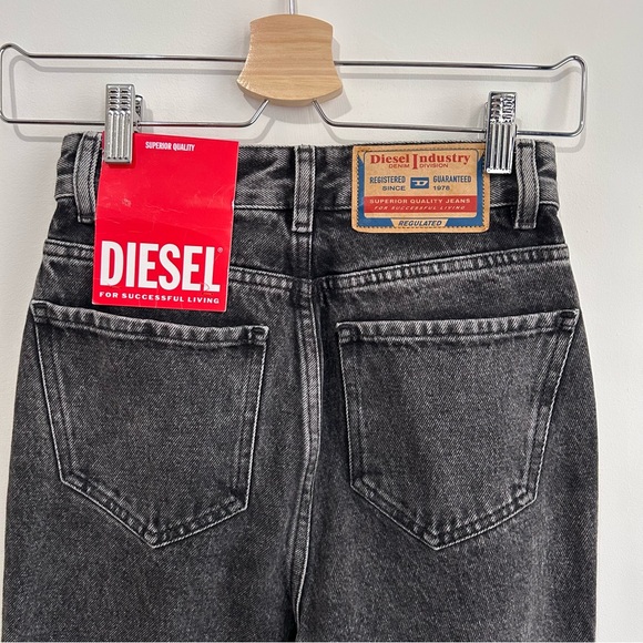 NWT Diesel high waist jean trouser 1994 007N4 in grey - Picture 4 of 10